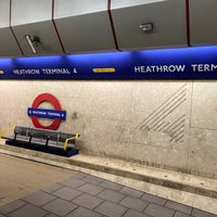 Photo taken at Heathrow Terminal 4 London Underground Station by Clay V. on 3/16/2020