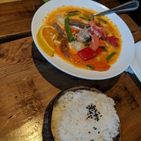 Photo taken at Rice Barn Thai Eatery And Wine Bar by Adrienne S. on 7/9/2018