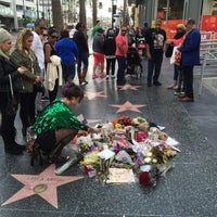 Photo taken at David Bowie&amp;#39;s Star, Hollywood Walk of Fame by Elizabeth E. on 1/17/2016