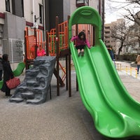 Photo taken at Meguro Ginza Children&amp;#39;s Park by JONO on 1/14/2017