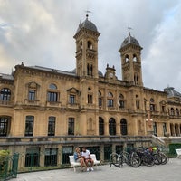 Photo taken at Ayuntamiento de San Sebastián / Donostiako Udala by Olga K. on 8/16/2021