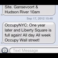 Photo taken at Occupy Wall Street by Farrish C. on 9/17/2012
