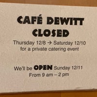 Photo taken at Cafe Dewitt by Mark on 12/10/2022
