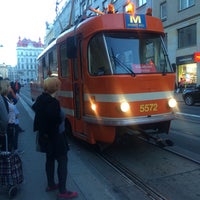 Photo taken at Dlouhá třída (tram, bus) by Terezka B. on 4/1/2017