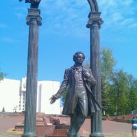 Photo taken at Памятник А.С. Пушкину by Денис О. on 5/14/2013