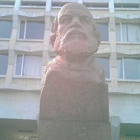 Photo taken at Памятник Карлу Марксу by Денис О. on 5/5/2013