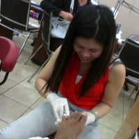 Photo taken at V Nails and Spa by HubScout on 10/10/2012