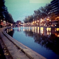Photo taken at Canal Saint-Martin by Malo R. on 11/20/2012