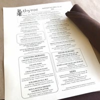 Photo taken at Thyme Restaurant by douglas on 7/23/2020