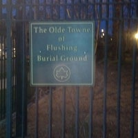 Photo taken at The Olde Towne of Flushing Burial Ground by Jason B. on 4/19/2014