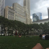 Photo taken at Bryant Park by Damla Y. on 8/11/2016