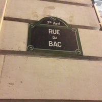 Photo taken at Rue du Bac by J.D. C. on 1/23/2017