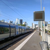 Photo taken at Gare SNCF de Courbevoie by J.D. C. on 5/17/2022