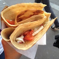 Photo taken at Aux Meilleures Crêpes de Paris by Morgan P. on 9/18/2012