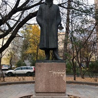 Photo taken at Памятник Александру Блоку by Илья Н. on 10/26/2018