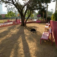 Photo taken at Grand Park- Dog Run by Nick C. on 6/23/2016