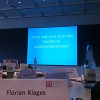 Photo taken at Ernst-Cramer-Konferenzraum by Florian K. on 11/2/2012