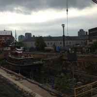 Photo taken at Brooklyn Navy Yard Dry Dock 1 by David M. on 10/7/2012
