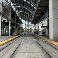 Photo taken at America Plaza Trolley Station by Tim S. on 11/16/2023