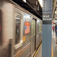 Photo taken at MTA Subway - Wall St (2/3) by Tim S. on 6/17/2022