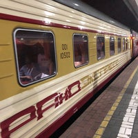 Photo taken at Поезд № 54/53 «Гранд Экспресс» Москва - Санкт-Петербург by Nadya L. on 10/26/2018