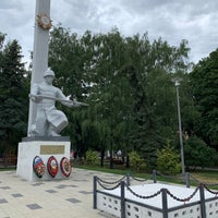 Photo taken at Памятник воинам-нефтяникам, погибшим в годы Великой Отечественной войны by Andrey K. on 7/25/2021