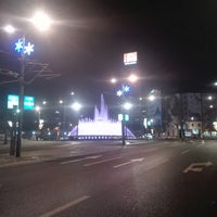 Photo taken at Musical Fountain at Slavija Square by Bee V. on 1/2/2019