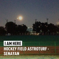 Photo taken at Hockey Field Astroturf - Senayan by Didik P. on 2/25/2013