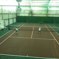 Photo taken at YMCA Arlington Tennis and Squash Center by Jim W. on 10/28/2012