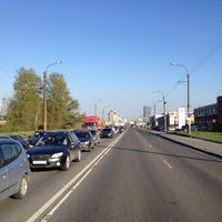 Photo taken at Переезд на Краснопутиловской ул. by Владимир Д. on 5/15/2013