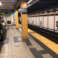 Photo taken at MTA Subway - Crown Heights/Utica Ave (3/4) by Alexis ⛽️ G. on 4/14/2019
