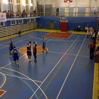 Photo taken at Баскетбольный зал СПбГУГА by Dashenka on 10/3/2013