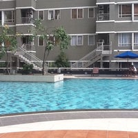Photo taken at Poolside Tower A - Sudirman Park Apartment by Chika Zulyani K. on 11/16/2012