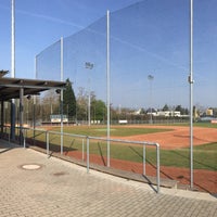 4/10/2016 tarihinde Tanja W.ziyaretçi tarafından Mainz Athletics Ballpark'de çekilen fotoğraf