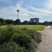 Photo taken at Centrální park Pankrác by Radezim on 7/29/2022