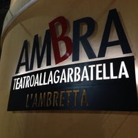 Photo taken at Teatro Ambra alla Garbatella by Marialuisa P. on 3/15/2014