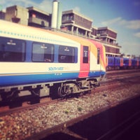 Photo taken at Waterloo (WAT) To Effingham Junction (EFF) Train by Julio R. on 4/23/2013