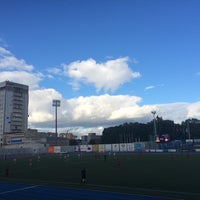 Photo taken at Стадион СГАФКСТ by Владимир П. on 8/28/2014