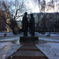 Photo taken at Памятник Петру и Февронии by Владимир П. on 11/26/2017