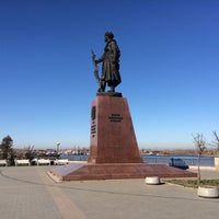 Photo taken at Памятник основателям Иркутска (Яков Похабов) by Владимир П. on 10/13/2015
