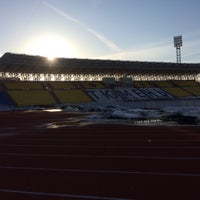 Photo taken at Стадион «Геолог» by Владимир П. on 4/14/2018