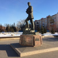 Photo taken at Памятник М. Врубелю by Владимир П. on 11/26/2017