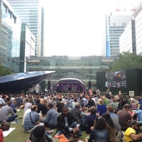 Photo taken at Canary Wharf Jazz Festival by Chawi on 8/18/2013
