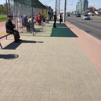 Photo taken at Остановка «Станция метро „Петровщина“» by Vlad B. on 5/5/2016