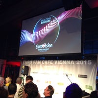 Photo taken at Euro Fan Café Vienna by Vincent M. on 5/22/2015