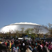 Photo taken at Belluna Dome by yoshi m. on 4/13/2013