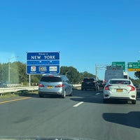 Photo taken at New York / New Jersey State Border by Justin G. on 9/4/2021