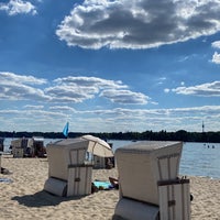 Photo taken at Strandbad Wannsee by Okan C. on 8/7/2022