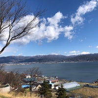 Photo taken at 諏訪湖SA by zeroro_P02A on 4/14/2019