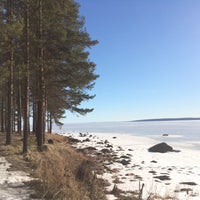 Photo taken at Lake Onega by Alexey M. on 3/13/2015